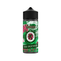 The Regency Line "The Duchess" 100ml shortfill vape juice bottle with green and pink design.