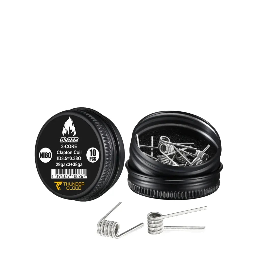Blaze Premade Coils | ThunderCloud | Ni80 Alien & Clapton Coils