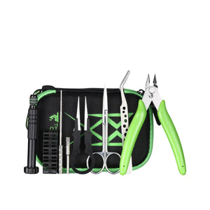 Thundercloud X Grimm Green Recoil Pro Tool Kit for rebuilding RTAs, RDAs and RBAs.