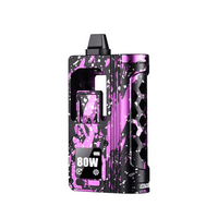 ThunderHead Creations Blaze AIO DNA80C Boro Mod in purple splatter design.