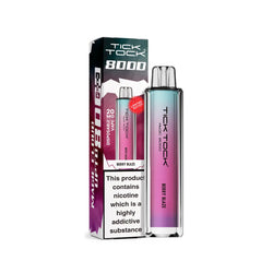 Tick Tock 8000 Magic Vape Kit in Strawberry Cherry, Fruit Bomb, and Pineapple Kiwi Flavour