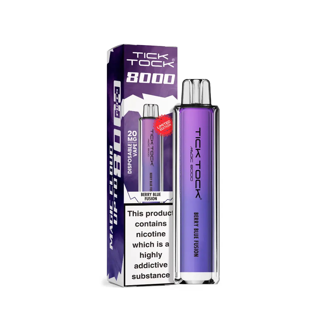 tick tock magic 8000 disposable vape 20mg Tick Tock Magic 8000 Vape Kit | 8000 Puffs