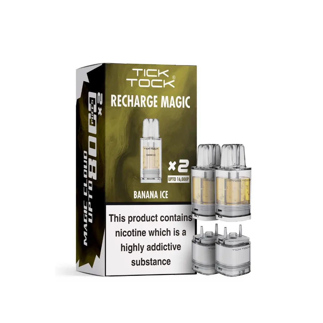 Tick Tock Magic 8000 Banana Ice Pod Refills