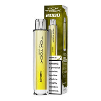 Tick Tock Mini 2000 Big Puff disposable vape in Banana Ice flavour