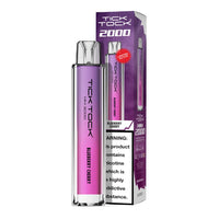 Tick Tock Mini 2000 Big Puff disposable vape in Blueberry Cherry flavour