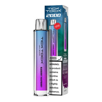 Tick Tock Mini 2000 Big Puff disposable vape in Blueberry Raspberry flavour