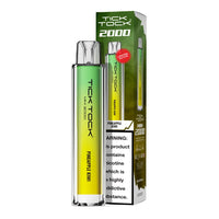 Tick Tock Mini 2000 Big Puff disposable vape in Pineapple Kiwi flavour