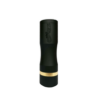 Black and gold Times Vape Dreamer Clutch Mech Mod standing upright.