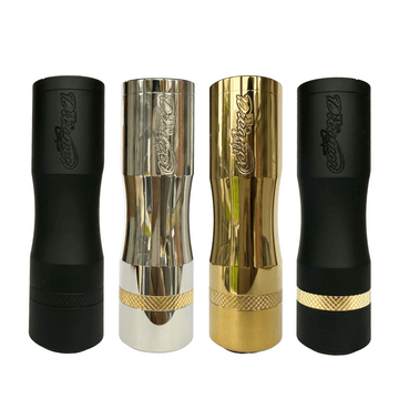 Four Times Vape Dreamer Clutch Mech Mods in black, silver, gold, and black finishes.