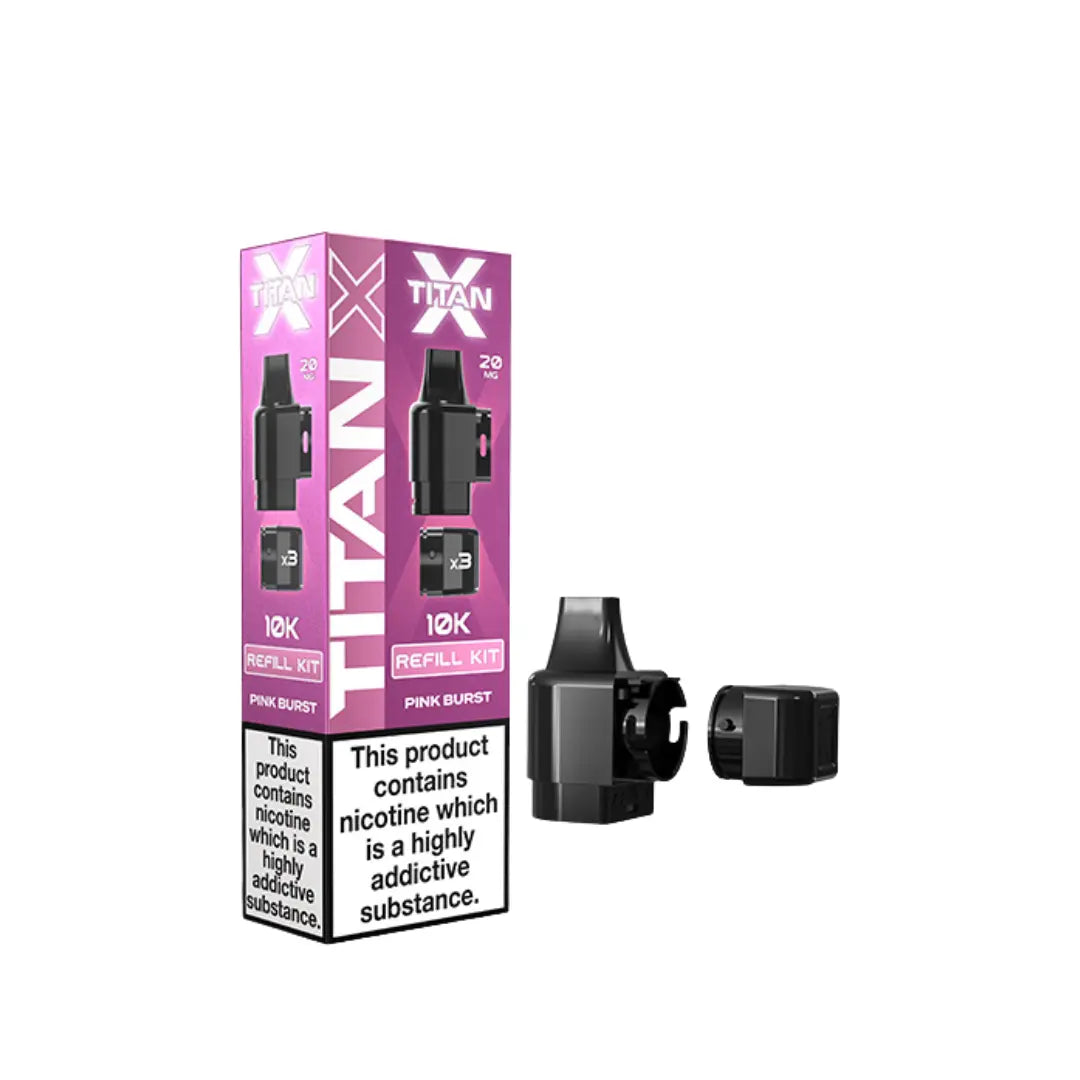 Titan X Pink Burst Refill Pods by Vape Gold - 10K Vape UK
