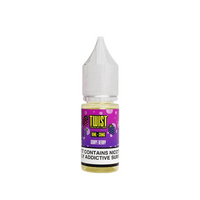 Twist E-Liquid 10ml Nic Salt Grape Berry bottle with purple label and clear cap.