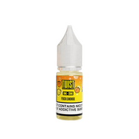 Twist E-Liquid 10ml Nic Salt Peach Lemonade bottle with colourful fruit graphics.