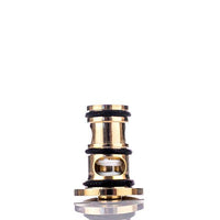 Ultroner Theia pod kit replacement coil, gold and black, on a white background.