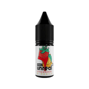 Unreal 2 Strawberry & Peach Flavour 10ml Nic Salt E-liquid perfect for Refillable Vape Kits