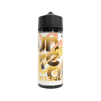 Unreal Desserts Banana Toffee 100ml shortfill vape juice bottle with bold yellow graphics.