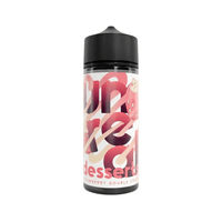 Unreal Desserts Strawberry Double Cream 100ml Shortfill e-liquid bottle with vibrant design.