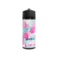 Unreal Ice Bubblegum Ice 100ml shortfill bottle with pink bubblegum design on the label.