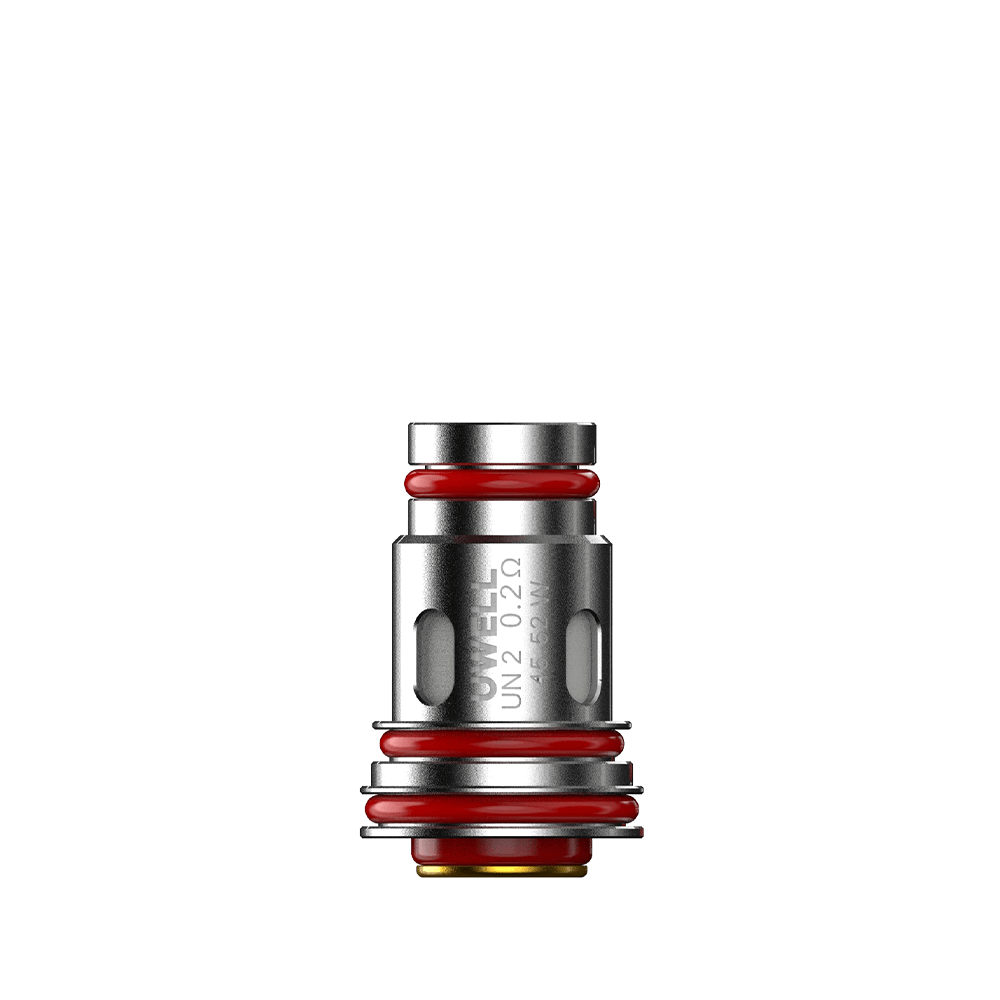 Uwell Aeglos P1 replacement coil with red O-rings on a white background.