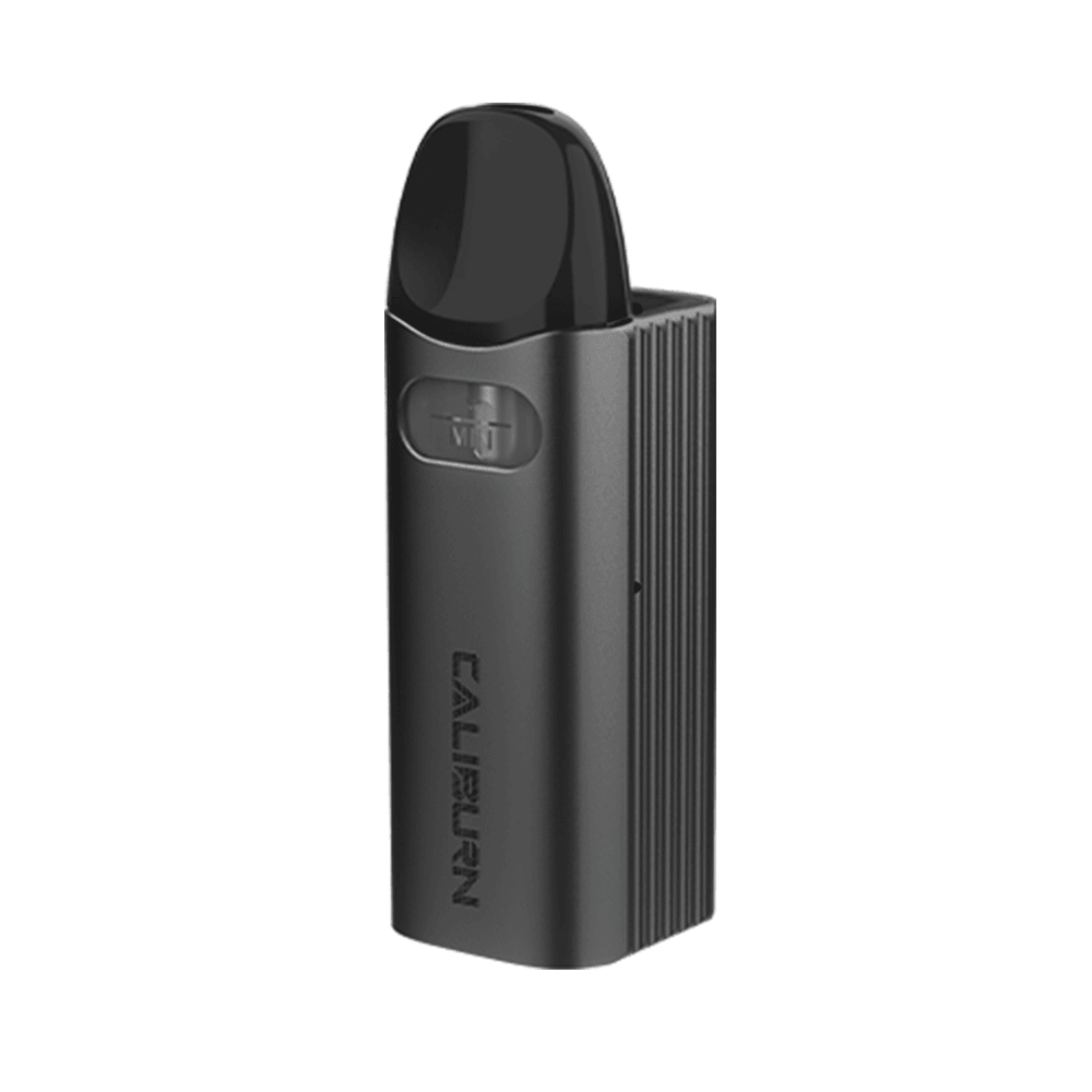 Uwell Caliburn AZ3 Pod Kit in sleek black, showcased against a white background.