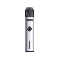 Uwell Caliburn Explorer Pod Kit in silver with a sleek, modern design.