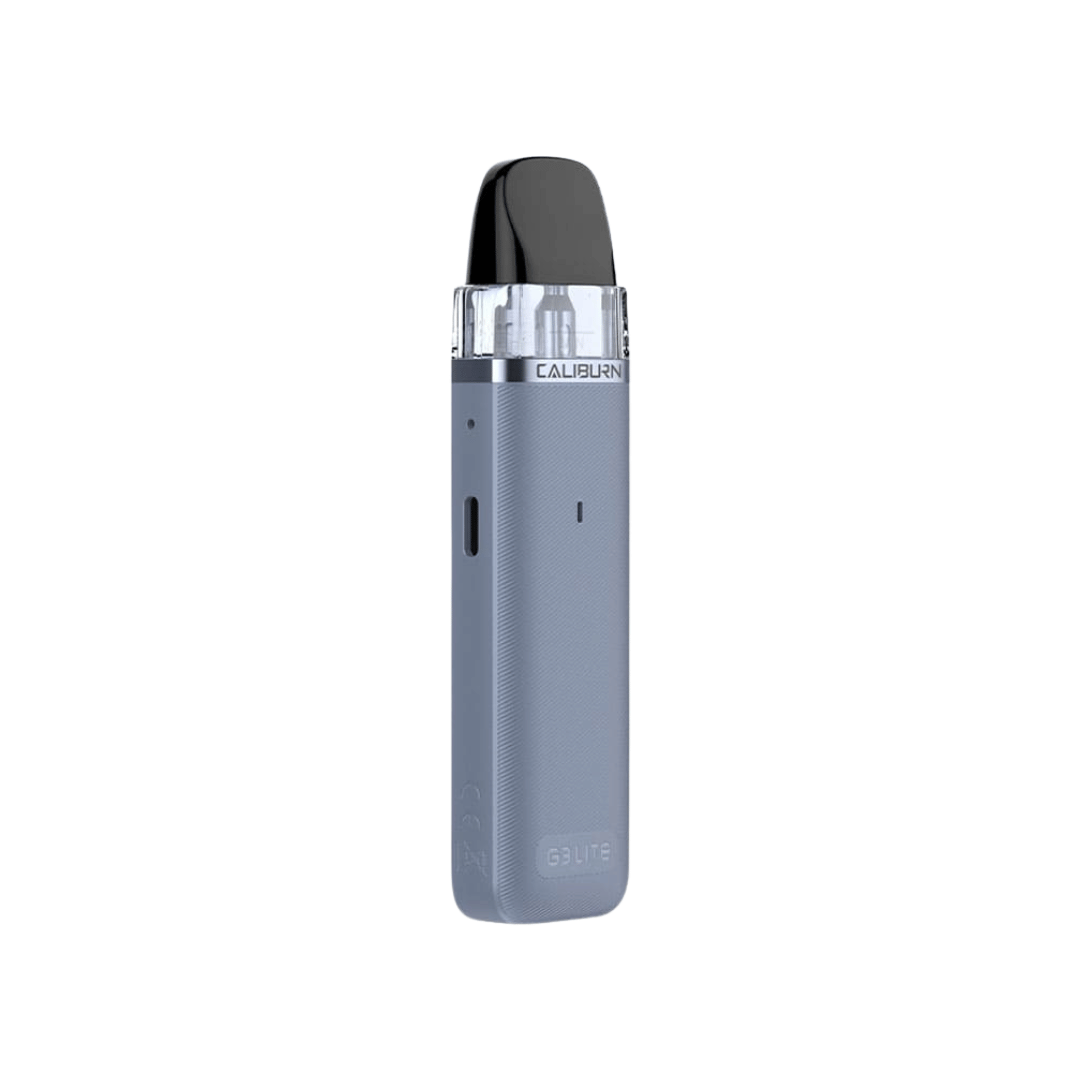 Uwell Caliburn G3 Lite Pod Vape Kit in basalt grey with a sleek, modern design.