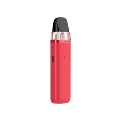 Four Uwell Caliburn G3 Lite pod vape kits in red, black, green, and pink.
