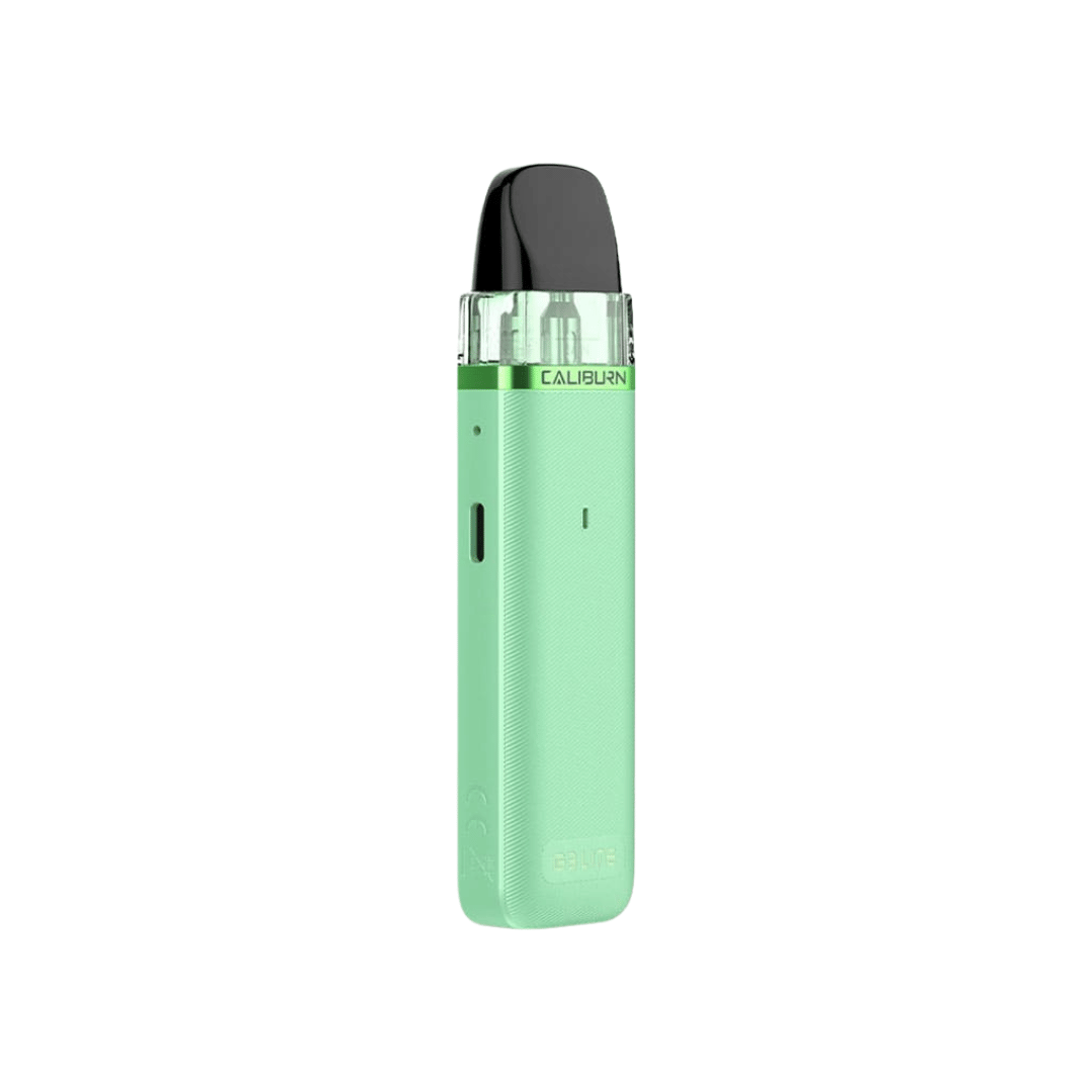 Mint green Uwell Caliburn G3 Lite pod vape kit with a sleek design.