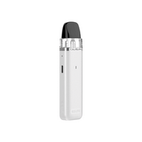 Uwell Caliburn G3 Lite Pod Vape Kit in pearl white, sleek and modern design.