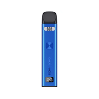 Uwell Caliburn G3 Pod Vape Kit in blue, sleek design, shown upright.