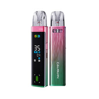 Uwell Caliburn G3 Pro Pod Vape Kit in pink green with digital display and sleek design.