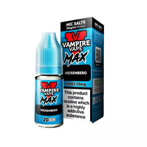 Vampire Vape Max 10ml Nic Salt heisenberg Flavour available in 10mg and 20mg strength great for pod vape kits