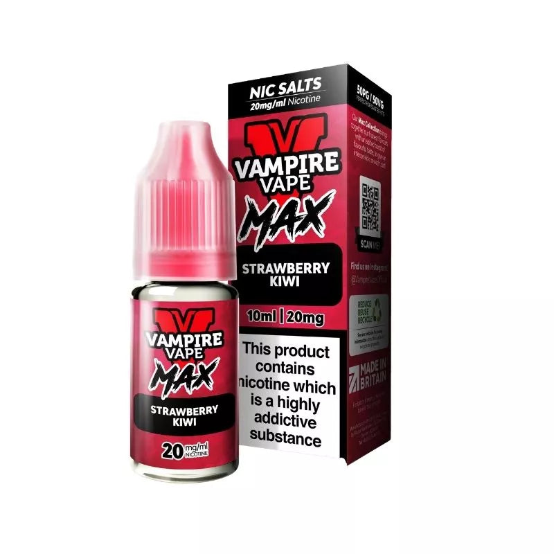 vampire vape strawberry kiwi Vampire Vape Max Strawberry Kiwi 10ml Nic Salt