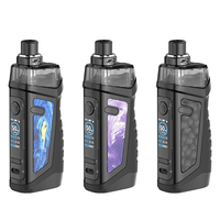 Three Vandy Vape Jackaroo 18650 pod kits with colourful panels and digital screens.