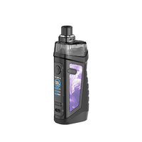 Vandy Vape Jackaroo 18650 Pod Kit with a sleek black design and purple accents.