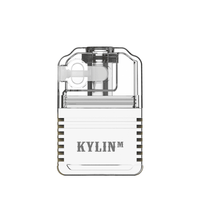 Clear Vandy Vape Kylin M RBA Boro Tank with visible coil and branded logo.