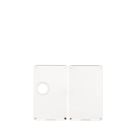 Clear Vandy Vape Pulse AIO replacement panels, transparent design, set of two.