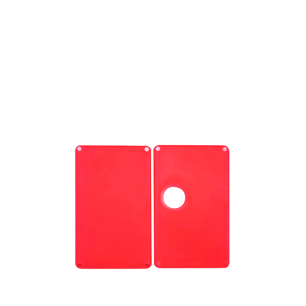 Red Vandy Vape Pulse AIO replacement panels on a white background.