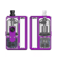 Purple Vandy Vape Pulse AIO V2 Kit with transparent panels and visible internal components.