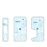 Vandy Vape Pulse V3 replacement panels with a circuit design pattern.