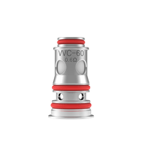 Vandy Vape VVC replacement coil, 0.6Ω, silver with red O-rings.