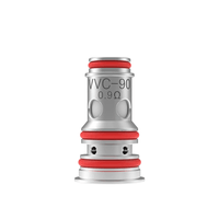 Vandy Vape VVC-90 0.9Ω replacement coil with red O-rings.