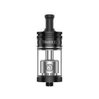 Vapefly Alberich II MTL RTA in black and silver, with clear tank and detailed branding.