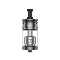 Alberich II MTL RTA vape tank with sleek metal and glass design.