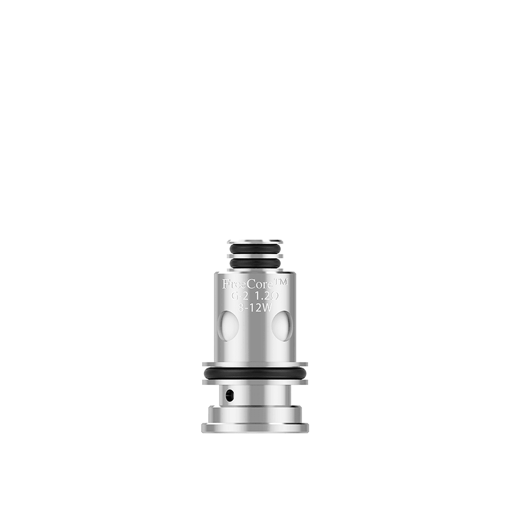 Vapefly FreeCore G Series replacement coil, silver, isolated on white background.