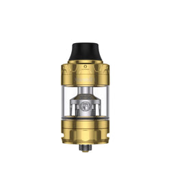 Vapefly Kriemhild II Sub-Ohm Tank available in gold, blue and silver colour options