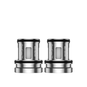 Vapefly Kriemhild II FreeCore mesh coils, silver, 45-55W and 40-55W, side by side.