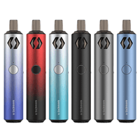 Six Vapefly Manners R pod systems in assorted colours.