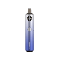 Vapefly Manners R Pod System in gradient blue and silver.