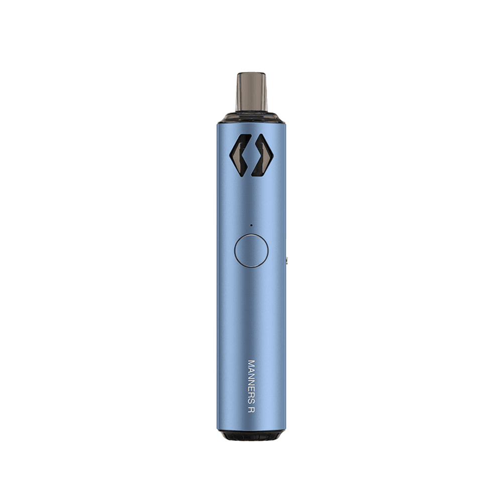 Blue Vapefly Manners R pod system kit with sleek design.