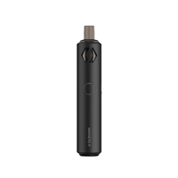 Black Vapefly Manners R pod system vape kit, sleek and compact design.